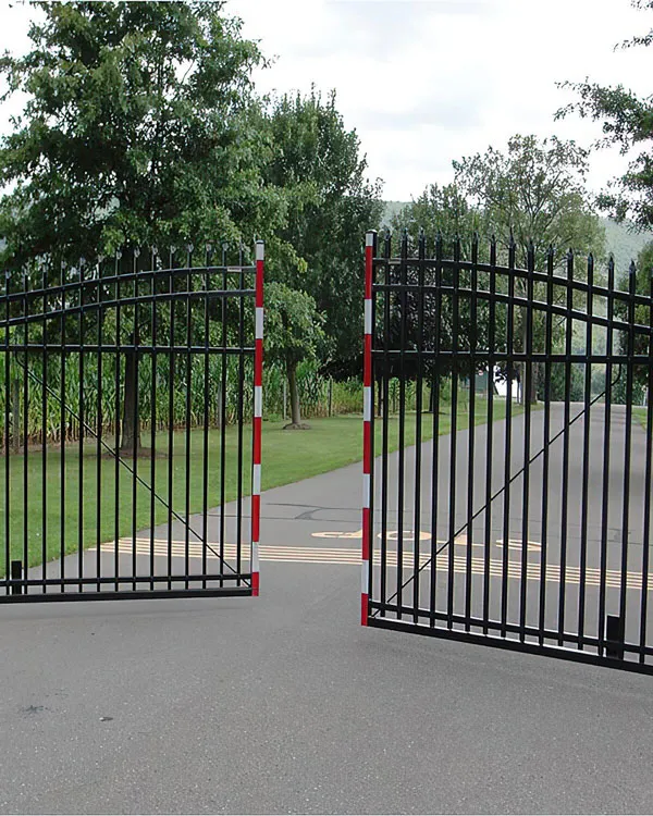 LiftMaster KPR2000 keypad and proximity card reader at a gated entrance
