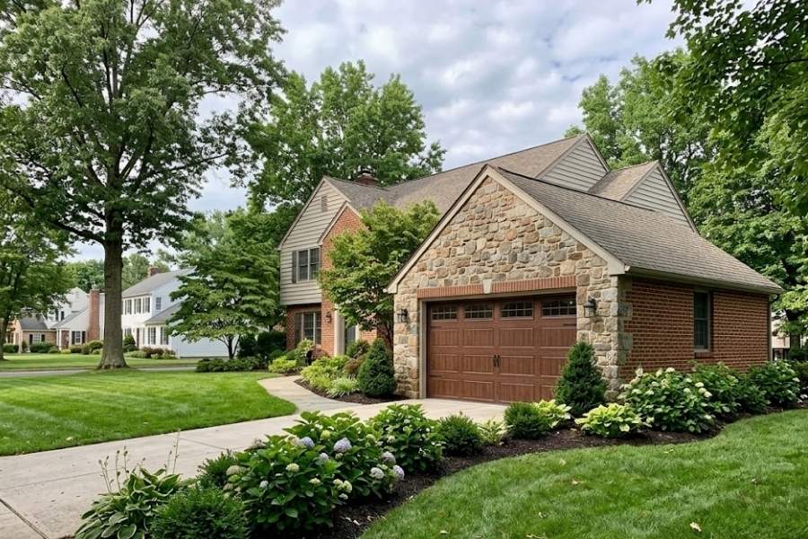 In Newtown, a garage door isn’t just functional—it’s expected to be quiet, consistent, and visually in line with the rest of the home.